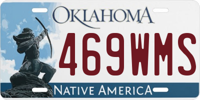 OK license plate 469WMS