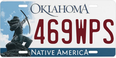 OK license plate 469WPS