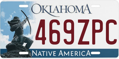 OK license plate 469ZPC