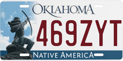 OK license plate 469ZYT