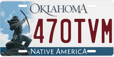 OK license plate 470TVM