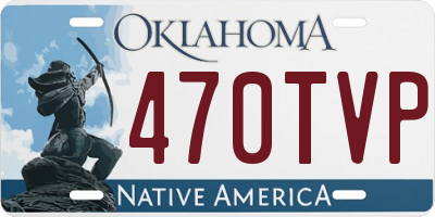 OK license plate 470TVP