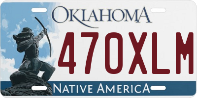 OK license plate 470XLM