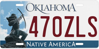 OK license plate 470ZLS