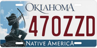 OK license plate 470ZZD