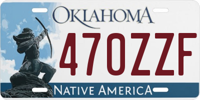 OK license plate 470ZZF