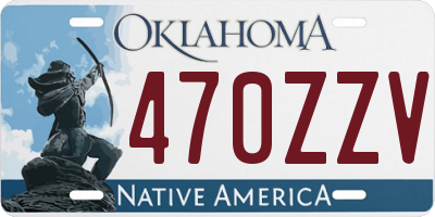 OK license plate 470ZZV