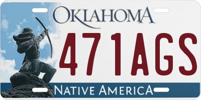 OK license plate 471AGS