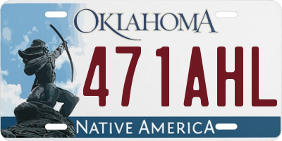 OK license plate 471AHL