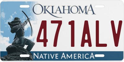 OK license plate 471ALV