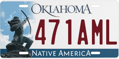 OK license plate 471AML