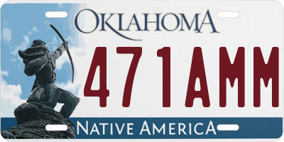 OK license plate 471AMM