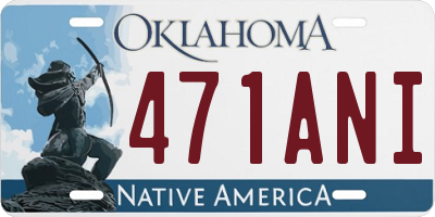 OK license plate 471ANI