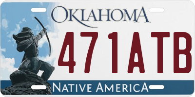 OK license plate 471ATB
