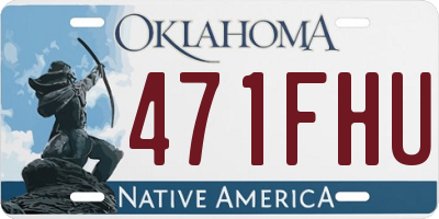 OK license plate 471FHU