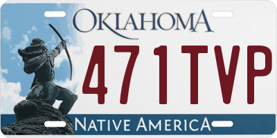 OK license plate 471TVP