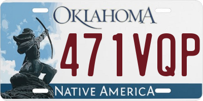 OK license plate 471VQP