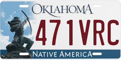 OK license plate 471VRC