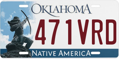 OK license plate 471VRD