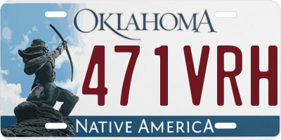 OK license plate 471VRH