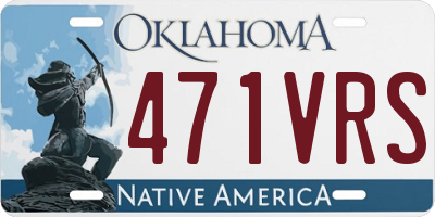 OK license plate 471VRS