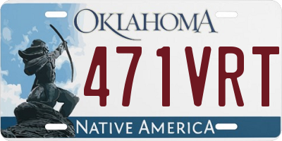 OK license plate 471VRT