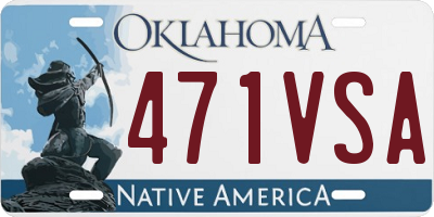 OK license plate 471VSA