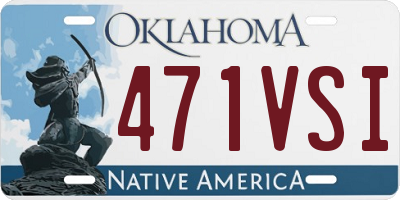OK license plate 471VSI