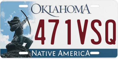 OK license plate 471VSQ