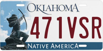 OK license plate 471VSR