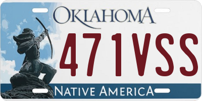 OK license plate 471VSS