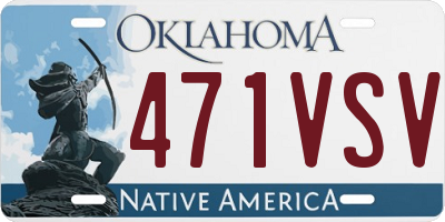 OK license plate 471VSV
