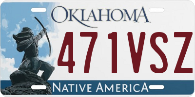 OK license plate 471VSZ