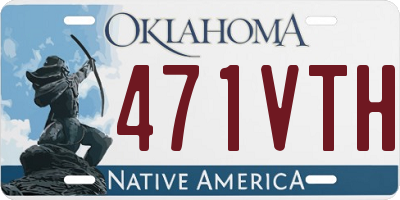OK license plate 471VTH