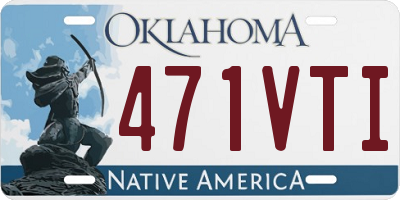 OK license plate 471VTI