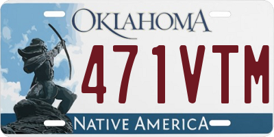 OK license plate 471VTM