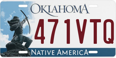 OK license plate 471VTQ
