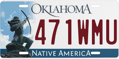 OK license plate 471WMU