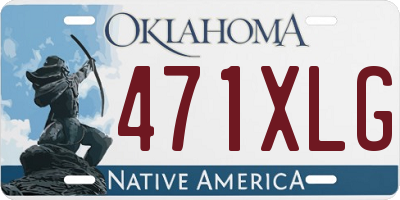 OK license plate 471XLG