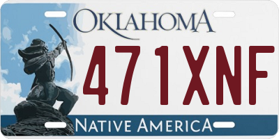 OK license plate 471XNF