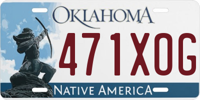 OK license plate 471XOG