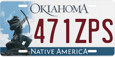 OK license plate 471ZPS