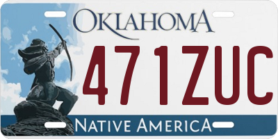 OK license plate 471ZUC