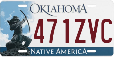 OK license plate 471ZVC