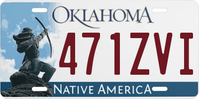 OK license plate 471ZVI
