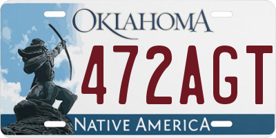 OK license plate 472AGT
