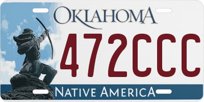 OK license plate 472CCC