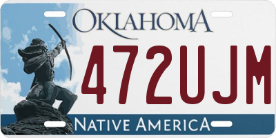 OK license plate 472UJM