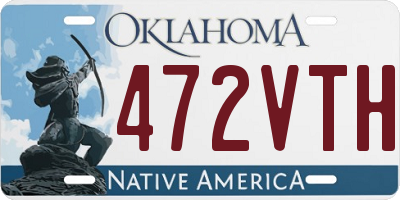 OK license plate 472VTH