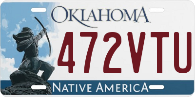 OK license plate 472VTU